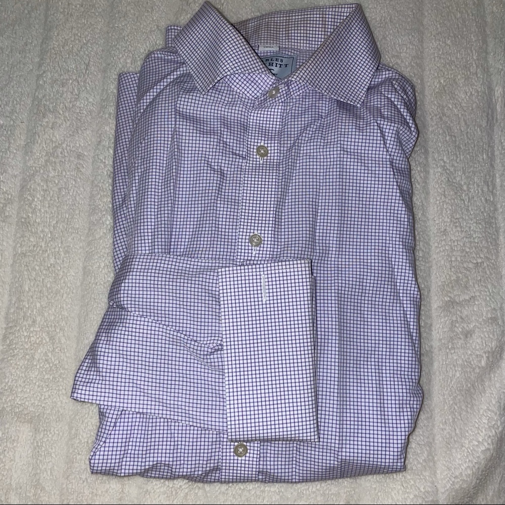 Charles Tyrwhitt Non Iron Slim Fit Shirt  17.5 36